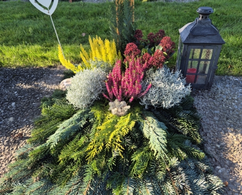 Grabpflege Friedhof Wahlern Herbst