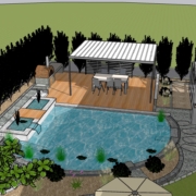 3D Gartenplan