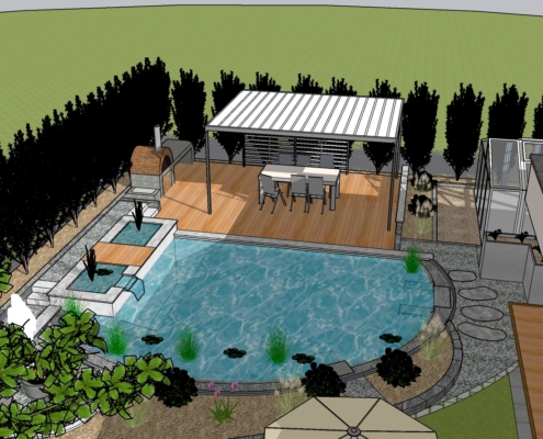3D Gartenplan