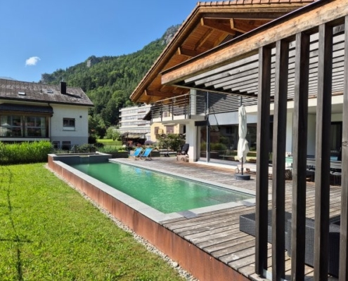 Biopool Cortenstahl Leissigen