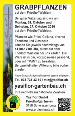 Grabpflege Friedhof Wahlern Schwarzenburg