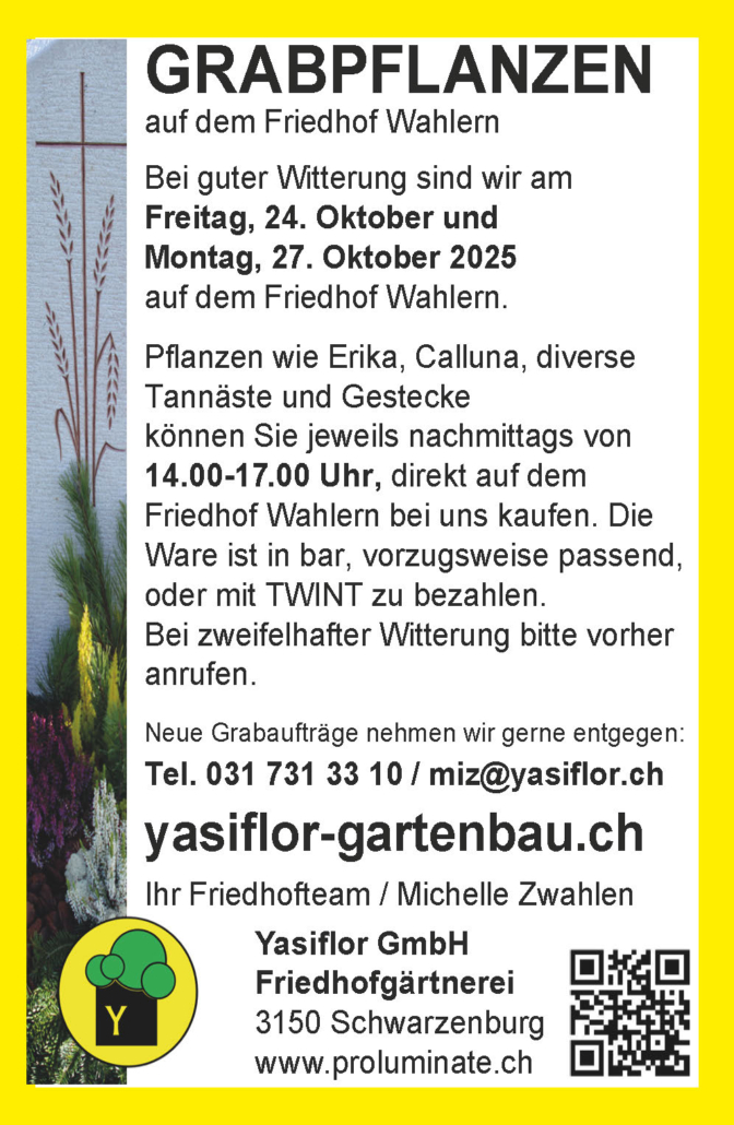 Grabpflanzen Friedhof Wahlern Schwarzenburg