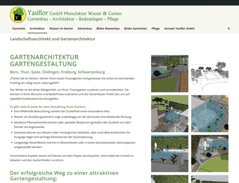 Neue Webseite Yasiflor GmbH
