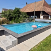 Schwimmbad Einstiegstreppe Schwimmbad Lengnau Einstiegstreppe