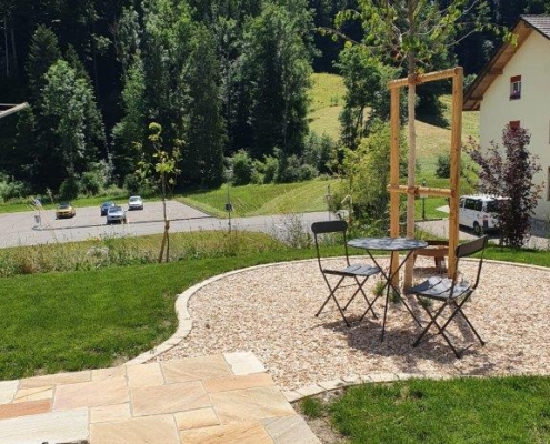 Sitzplatz Naturstein